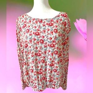 LOFT floral blouse.